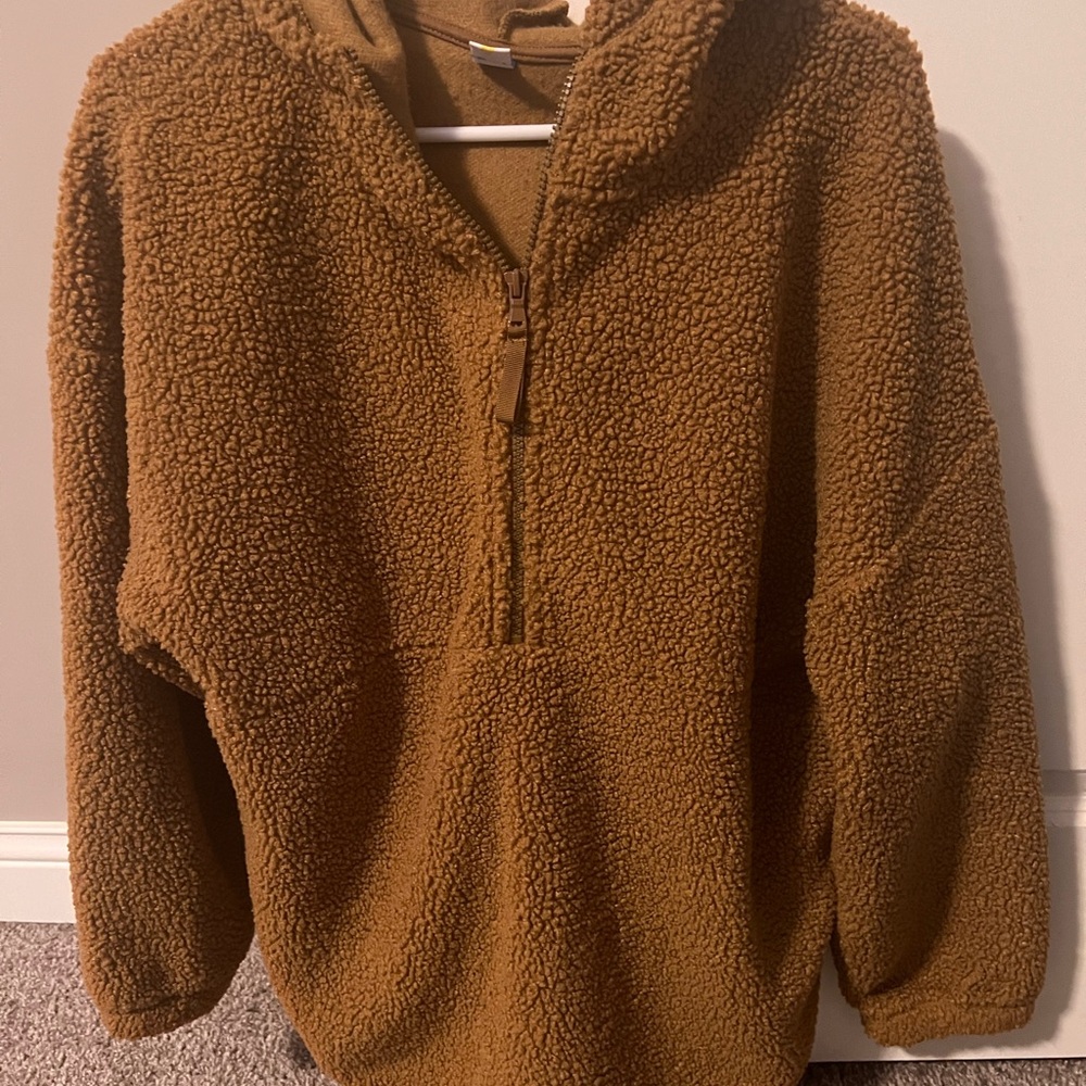 Cozy Brown Sherpa Sweater
